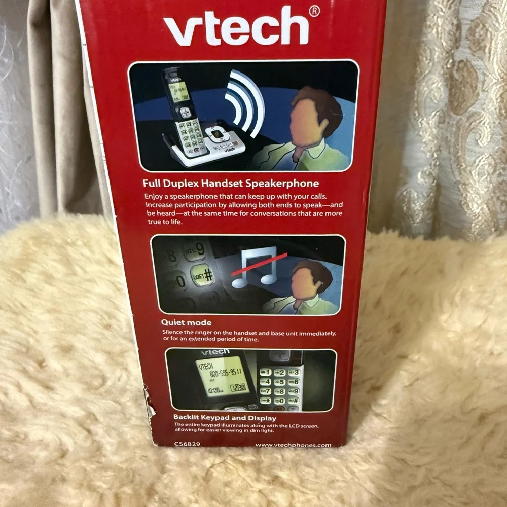 Vtech CS6829 DECT 6.0 Cordless Phone and Digital Answering System